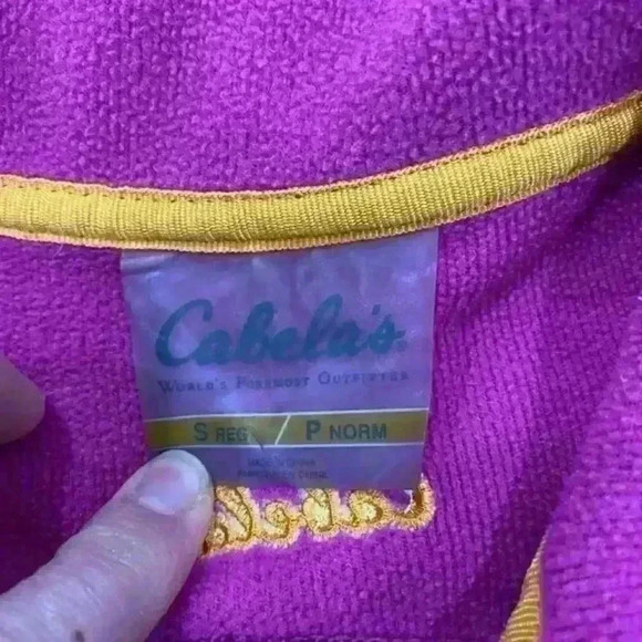Cabela’s Pink and Purple Zip‎ Up Size Small - Picture 3 of 6